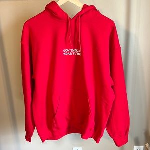 Lonely Ghost Red ILYSIB Hoodie